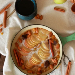 Baked. Apple Cinnamon Steel-Cut Oatmeal